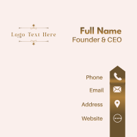 Luxury Feminine Business Business Card Design