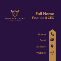 Elegant Eagle Heraldry Business Card Design