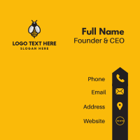 Simple Bee Symbol  Business Card Design