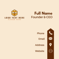 Bee Hive Honey Business Card Design