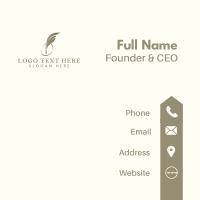 Feather Quill Publishing Business Card Design
