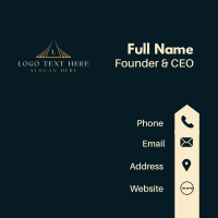 Premium Triangle Business Business Card Design