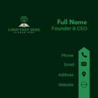 Tree Book Knowledge Business Card Design