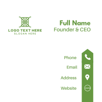 Green X Field Business Card Design
