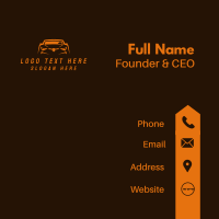 Car Racing Vehicle Business Card Design