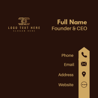 Business Professional Letter C Business Card Design