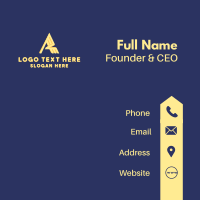 Professional Business Letter A Business Card Design