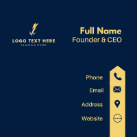 Lightning Bolt Electricity Business Card Design