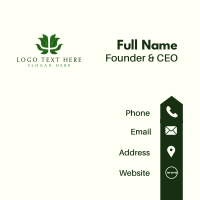 Psychology Wellness Leaf Business Card Design