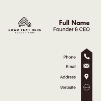 Creative Company Letter A Business Card Design