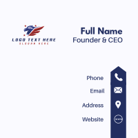 Patriotic Eagle Wing Business Card Design