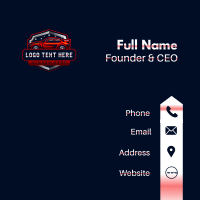 Automotive Shield Car Business Card Design