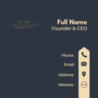 Gold Elegant Signature Wordmark Business Card Design