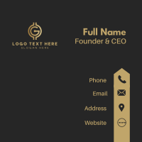 Cryptocurrency Finance Letter A Business Card Design