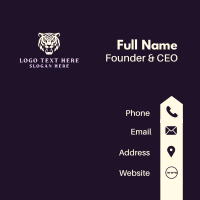 Wild Tiger Animal Business Card Design