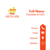 Healthy Fresh Burger Business Card Design