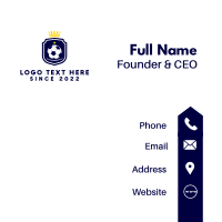 Soccer League Championship Business Card Design