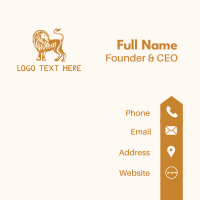 Lion Jungle Animal Business Card Design