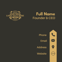 Luxury Fine Dining Restaurant  Business Card Design