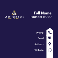 Tech Triangle Pyramid  Business Card Design