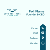 Aerial Drone Surveillance Business Card Design