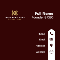 Luxury Startup Letter VA Business Card Design