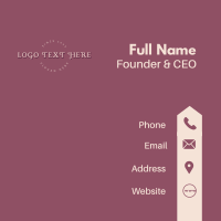 Elegant Feminine Business Business Card Design