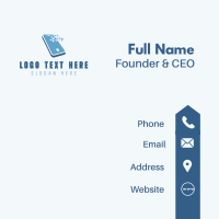 Electronics Technician Mobile Business Card Design