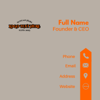 Metal Urban Wordmark Business Card Design