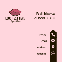 Lips Beauty Cosmetics  Business Card Design