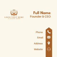 Attorney Legal Notary Business Card Design