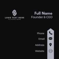 Creative Company Letter S Business Card Design