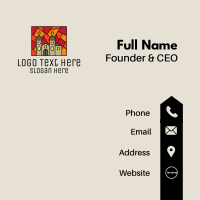 Religious Church Mosaic  Business Card Design