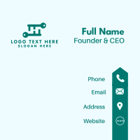 Green Letter H Keys Business Card | BrandCrowd Business Card Maker