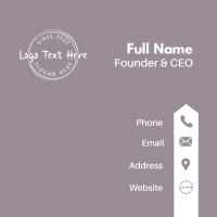 Feminine Circle Business Business Card Design