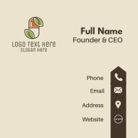 Leaf Capsule Pharmacy Business Card Design