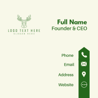 Wild Moose Antler Business Card Design