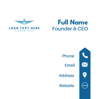 Plane Aviation Airline Business Card Design