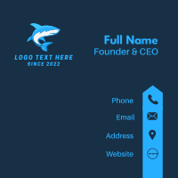 Aquatic Marine Shark  Business Card Design