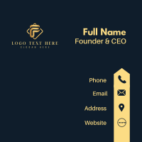 Luxury Corporate Letter P Business Card Design