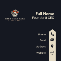 Poker Skull Gaming Business Card Design