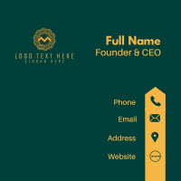 Intricate Gold Letter  Business Card Design