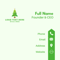 Christmas Tree Decor Business Card Design