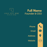 Elegant Square Letter  Business Card Design