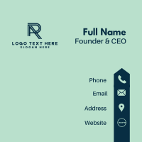 Company Enterprise Monogram Business Card Design