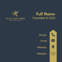 Golden Star Art Studio Business Card Design