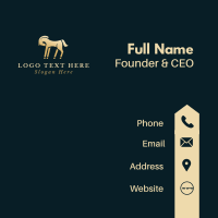 Equestrian Horse Stable Business Card Design