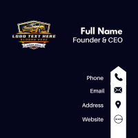 Automotive Car Transportation Business Card Design