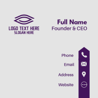 Purple Eye Corporate Business Card Design