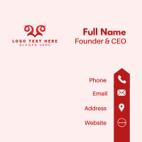 Evil Horn Lucifer Business Card Design